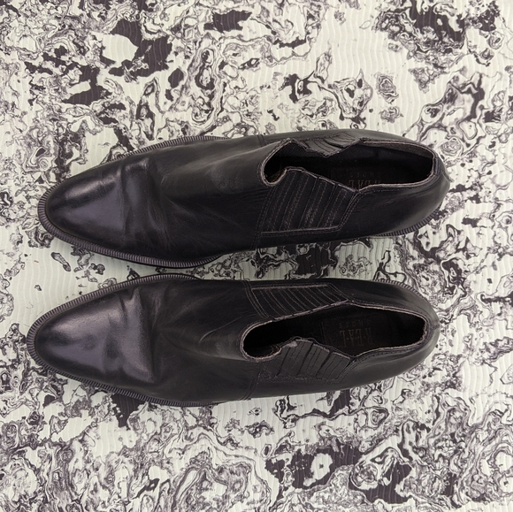 Vintage leather ankle boots - Picture 3 of 10